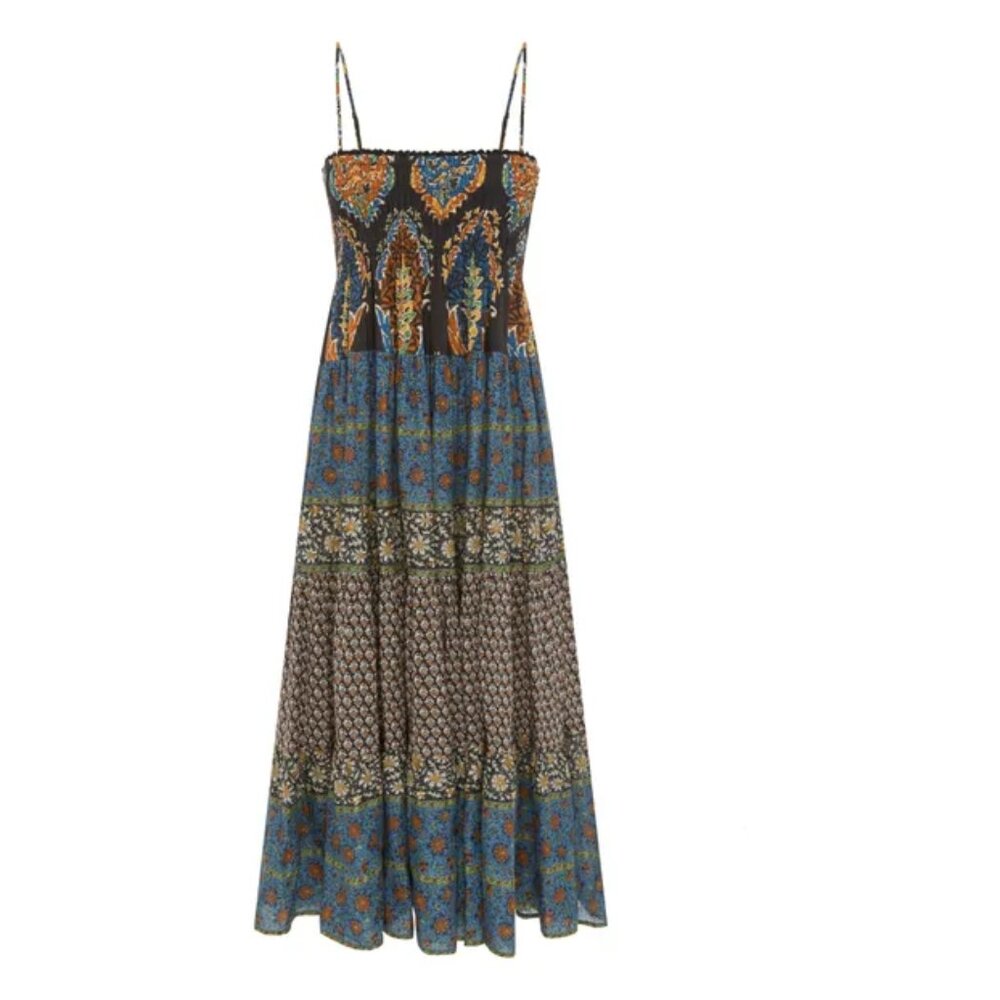 BOTEH Rhea Tiered Midi Dress